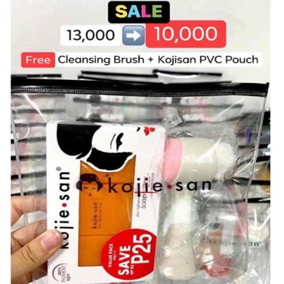 [Event] Kojie San 3pcs Soap (Free Cleansing Brush+Pouch)