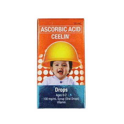 Ascorbic acid ceelin drops 15ml (orange)
