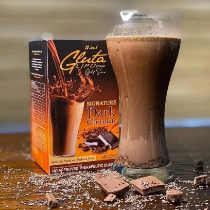 [Genuine] Gluta Lipo Dark Chocolate (10sachets)