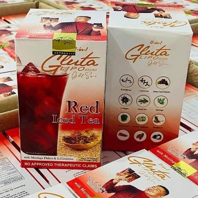 [Genuine] Gluta Lipo Red Iced Tea (10sachets)